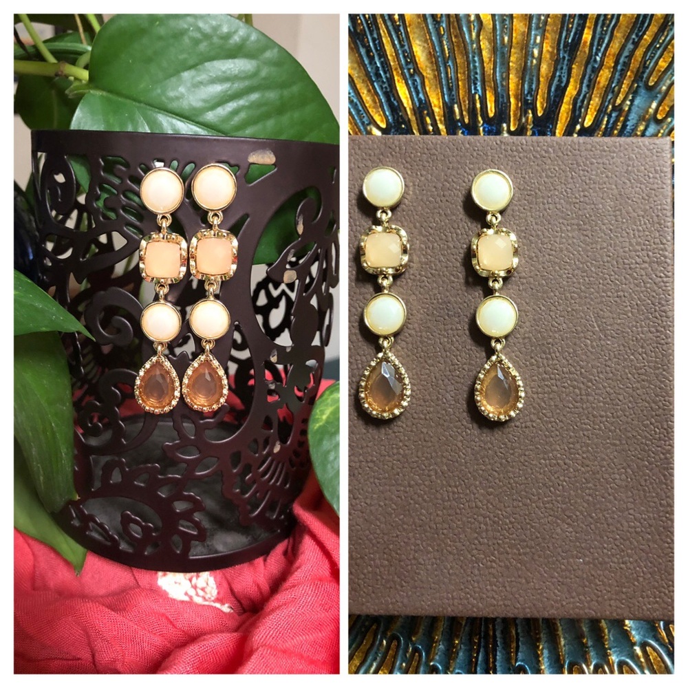 2/$10 Faux-Stone Linear Drop Earrings